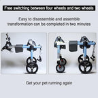 Adjustable Dog Wheelchair for Back Legs, Full Support li Aid for Mum to Lar Dogs, Hip Brace & Pet Wheel Chair for Enhanced li & Independence