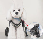 Adjustable Dog Wheelchair for Injured Pets - Full Support Mobility Aid for Front & Back Legs - Durable Aluminum Rehabilitation Cart for Enhanced Mobility
