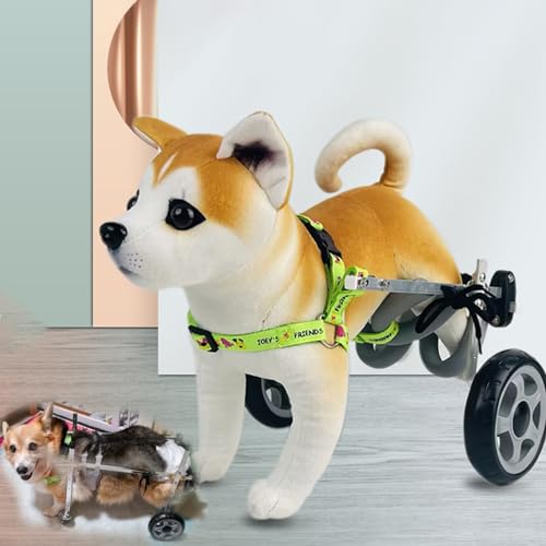 All Terrain Dog Wheelchair for Back Legs - 2-Wheel Pet Mobility Aid, Adjustable Lightweight Dog Leg Brace, Hip Support for Active Dogs, Enhance Pet Mobility