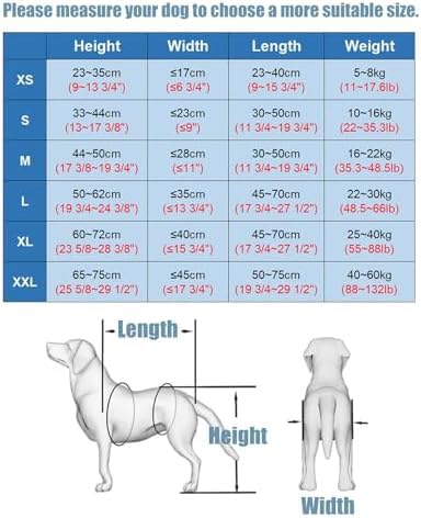 Adjustable Dog Wheelchair - 4-Wheel Mobility Aid for Disabled, Elderly, or Recovering Dogs - Lightweight & Durable Pet Support Cart,XXL