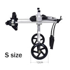 Adjustable Dog Wheelchair for Hind Leg Rehabilitation - Medium, Large & Small Pet Mobility Harness, Lightweight Two-Wheel Support for Dogs with Mobility Issues