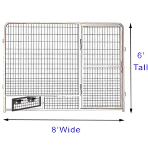 8' X 24' Basic Dog Kennel Pro (Galvanized)
