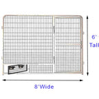 8' X 24' Basic Dog Kennel Pro (Galvanized)