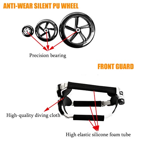 Adjustable Dog Wheelchair for Back Legs, Full Support Pet Mobility Cart, Strollers for Canine Rehabilitation, Lightweight & Durable Dog Wheelchair for Easy Movement