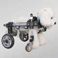Adjustable Dog Wheelchair for Injured Pets - Full Support Mobility Aid for Front & Back Legs - Durable Aluminum Rehabilitation Cart for Enhanced Mobility