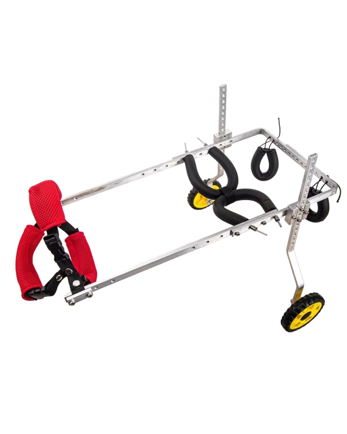 Adjustable 2-Wheel Dog Wheelchair for Back Legs - Pet Knee Brace Cart for Large, Medium & Small Dogs & Cats - Injury Recovery Stroller (L Size)