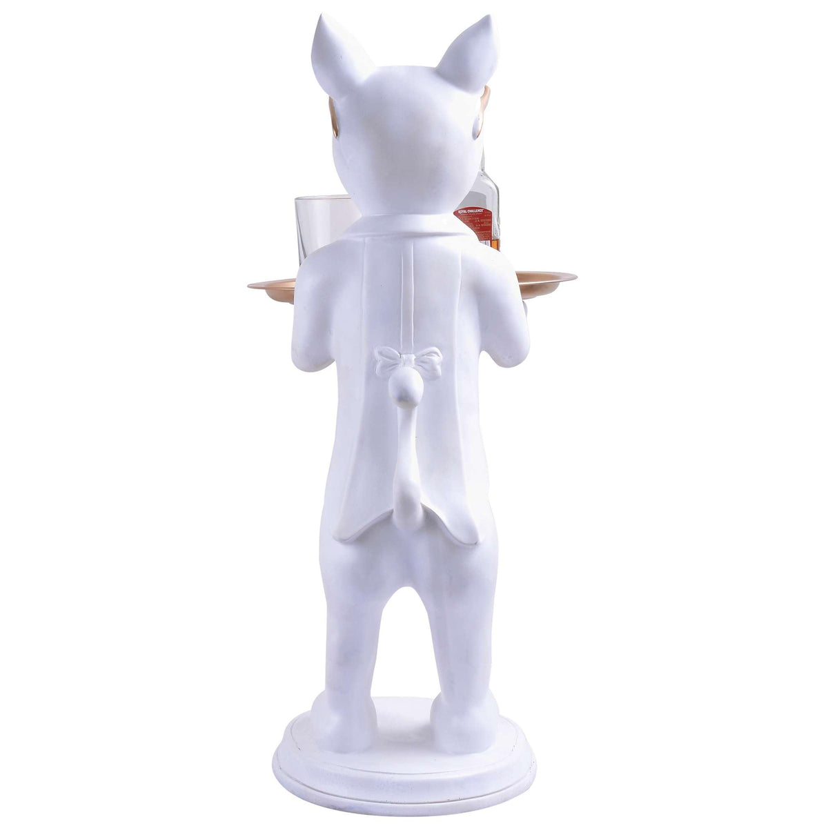 ADI_Crafts Cool Dog Showpiece with Plate for Home Décor Item | Kitchen,Bedroom,Office,Dinning Table Decorative Item -09