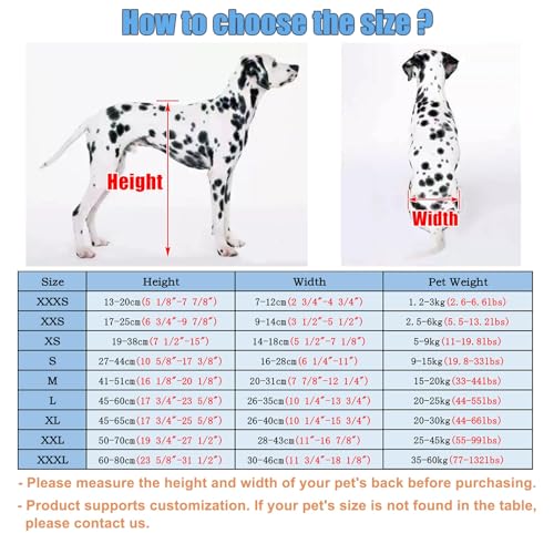 Adjustable 4-Wheel Dog Wheelchair for Small, Medium, Large Breeds - Full Support Mobility Aid for Disabled Pets - XS Size, Dog Breeds