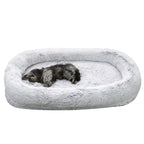 ALLC Dog Bed Creative Kennel Winter Warm Removable and Washable Large Sponge Mat Human Sleeping Mat Pet Supplies Cozy Sleeping Pet Bed for Cat and Dog (Color : Khaki, Size : 165 * 100 * 25cm)