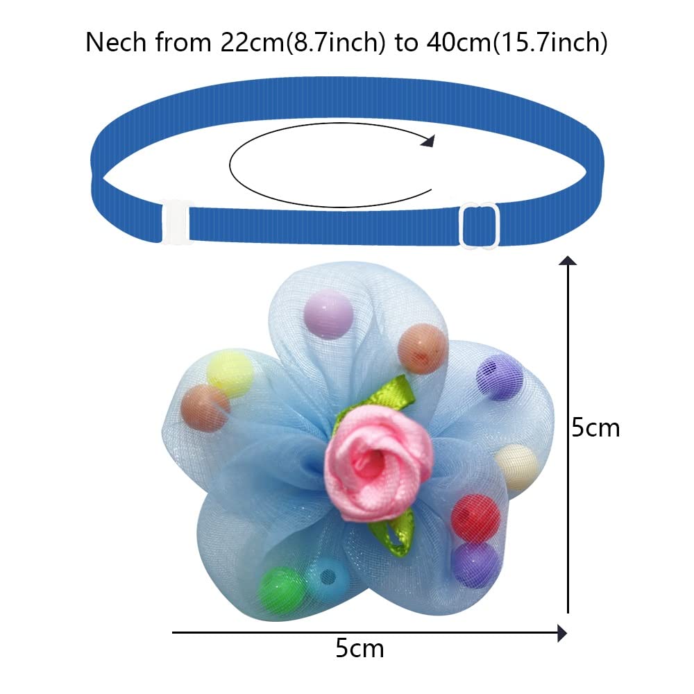 50/100 pcs Dog Cat Bow Ties Grooming Product for Small Medium Lace Flower Tie Necktie Pet Supplies