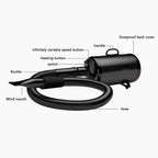2200W Pet Hair Dryer, A Powerful But Quiet Dog Dryer with Variable Speed Adjustable Wind Speed Temperature Low Noise Pet Supplies