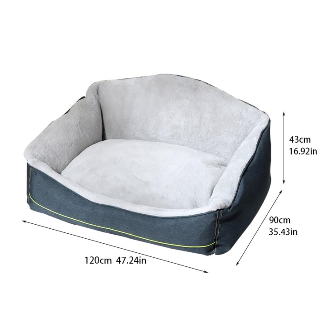 ALLC Dog Bed Kennel Autumn and Winter Soft Warm Large Dog Detachable Washable Dog Mattress Sofa Pet Supplies Cozy Sleeping Pet Bed for Cat and Dog (Color : One Color, Size : 120cm*90cm*43cm)