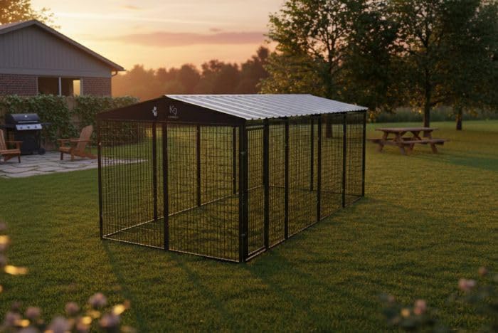 8' X 16' Complete Yard Boss Dog Kennel (Powder-Coated)