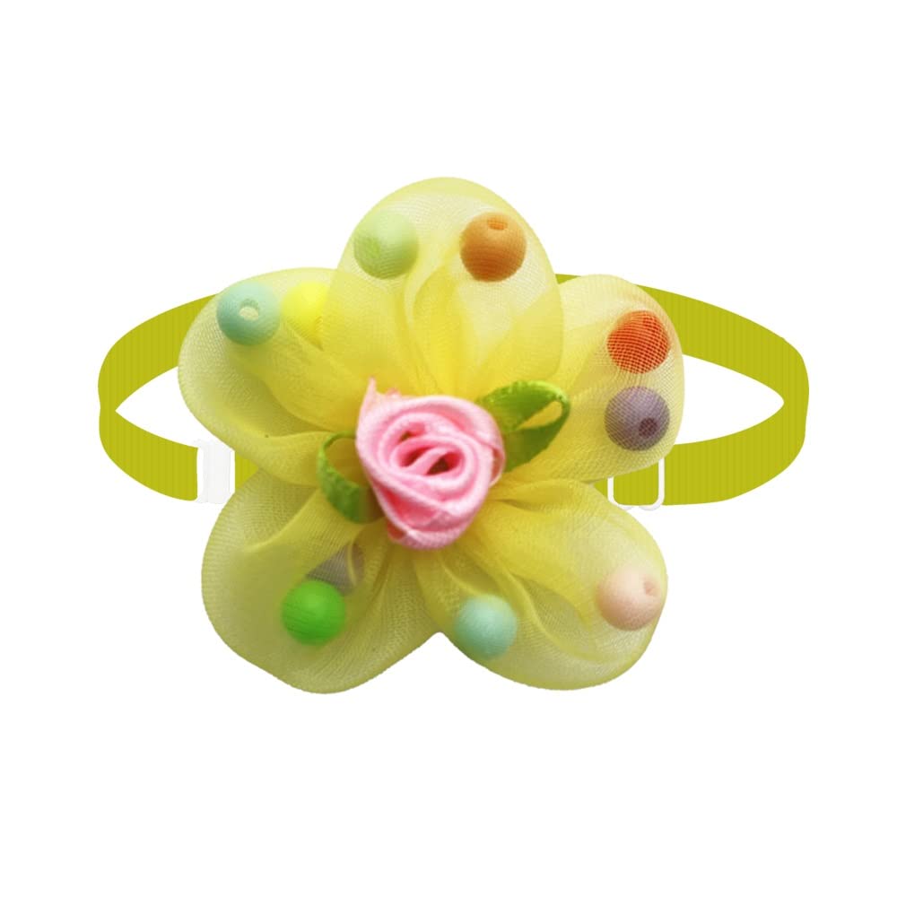 50/100 pcs Dog Cat Bow Ties Grooming Product for Small Medium Lace Flower Tie Necktie Pet Supplies