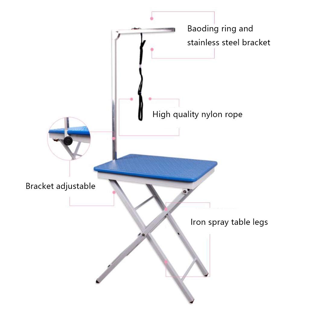 Adjustable Foldable Dog Grooming Table, Non-slip Surface Pet Supplies for Grooming Small and Medium Pets