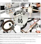 Adjustable Dog Wheelchair for Hind Leg Rehabilitation - Medium, Large & Small Pet Mobility Harness, Lightweight Two-Wheel Support for Dogs with Mobility Issues