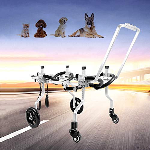 Adjustable Dog Wheelchair for Back Legs, Full Support Pet Mobility Cart, Strollers for Canine Rehabilitation, Lightweight & Durable Dog Wheelchair for Easy Movement