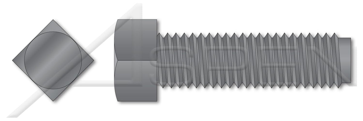 (1000 pcs) 5/16"-18 X 2-1/4", Set Screws, Square Head, Half-Dog Point, Steel