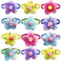 50/100 pcs Dog Cat Bow Ties Grooming Product for Small Medium Lace Flower Tie Necktie Pet Supplies
