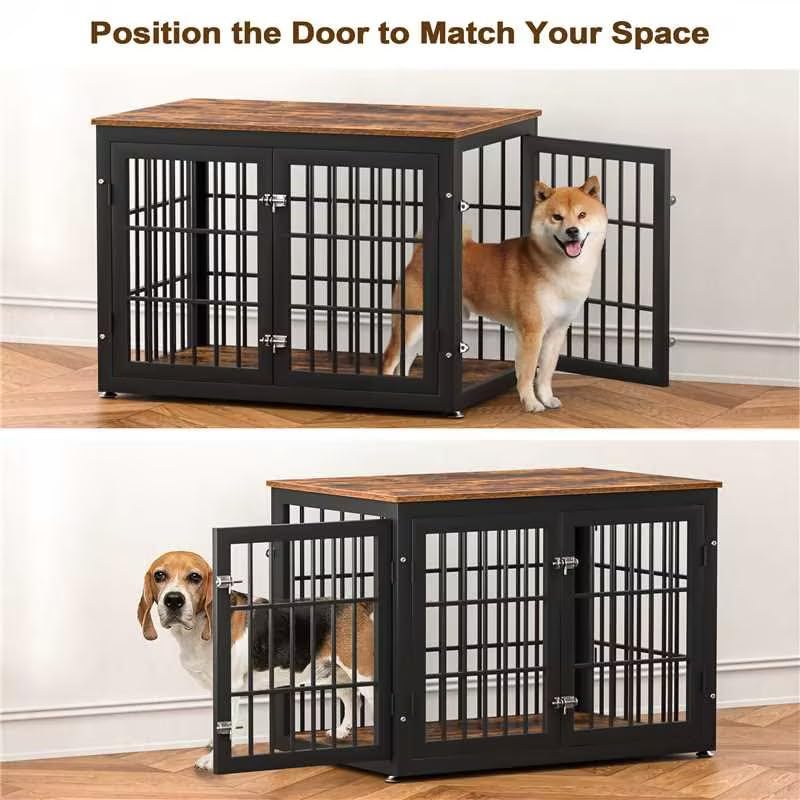 38" Heavy Duty Dog Crate Furniture for Large and Medium Dogs