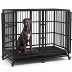 54" Heavy Duty Dog Crate, Indestructible Kennel for Giant Dogs
