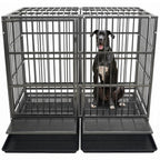 54" Heavy Duty Dog Crate, Indestructible Kennel for Giant Dogs