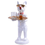 ADI_Crafts Cool Dog Showpiece with Plate for Home Décor Item | Kitchen,Bedroom,Office,Dinning Table Decorative Item -09