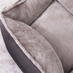 ALLC Dog Bed Kennel Autumn and Winter Soft Warm Large Dog Detachable Washable Dog Mattress Sofa Pet Supplies Cozy Sleeping Pet Bed for Cat and Dog (Color : One Color, Size : 90cm*70cm*41cm)