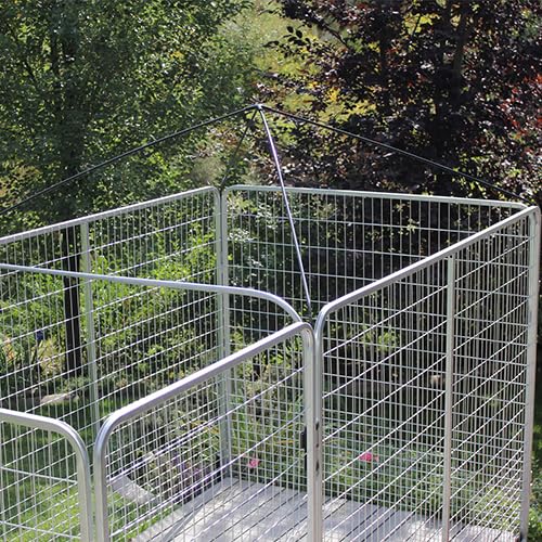 8' X 16' Complete PRO Kennel (Galvanized)