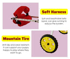 Adjustable 2-Wheel Dog Wheelchair for Back Legs - Pet Knee Brace Cart for Large, Medium & Small Dogs & Cats - Injury Recovery Stroller (L Size)