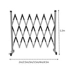 Adjustable 13ft Retractable Metal Barrier with Wheels - Portable Traffic Control Safety Gate for Events, Outdoor Use & Crowd Management Solutions