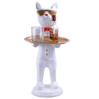 ADI_Crafts Cool Dog Showpiece with Plate for Home Décor Item | Kitchen,Bedroom,Office,Dinning Table Decorative Item -09