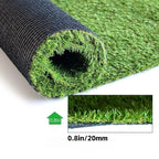 Artificial Grass 0.8 Inch Fake Turf Customizable Size 7FT x 73FT