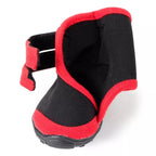 4pcs/Set Dog Boots Waterproof Shoes for Dogs with Rugged Anti-Slip Sole for Small Medium Large Dog Outdoor Pet Supplies (Blue L code)