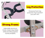 Adjustable 2-Wheel Dog Wheelchair for Back Legs - Pet Knee Brace Cart for Large, Medium & Small Dogs & Cats - Injury Recovery Stroller (L Size)