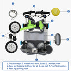 Adjustable Dog Cart, Dog Wheelchair for Back Legs, Foldable Dog Wheelchair Dog Leg Brace and Hip Support Assist Small Pets with Paralyzed Hind Limbs to Recover Their Mobility,XL