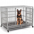 54" Heavy Duty Dog Crate, Indestructible Kennel for Giant Dogs