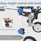 Adjustable Dog Cart, Dog Wheelchair for Back Legs, Foldable Dog Wheelchair Dog Leg Brace and Hip Support Assist Small Pets with Paralyzed Hind Limbs to Recover Their Mobility,XL