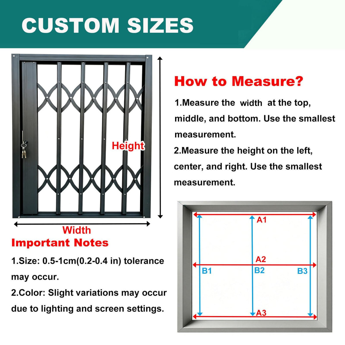 Anti Theft Heavy Duty Security Gate, Collapsible Retractable