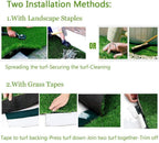 Artificial Grass for Dogs Indoor Outdoor Rug Carpet Customized Sizes Fake Grass for Pets, Realistic Artificial Turf Rug for Patio, Blade Height 1.38 Inch 6Feet X 48Feet