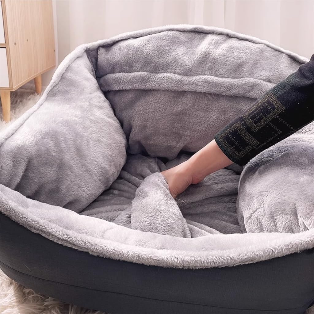 ALLC Dog Bed Kennel Autumn and Winter Soft Warm Large Dog Detachable Washable Dog Mattress Sofa Pet Supplies Cozy Sleeping Pet Bed for Cat and Dog (Color : One Color, Size : 90cm*70cm*41cm)