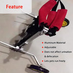 Adjustable Dog Wheelchair Cat Wheelchairs Cart, Full Support Dog Assisted Walking Device for Limbs Recover, Pet Mobility Aid Small Medium Large(Medium)
