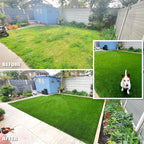 ALTRUISTIC High Density Artificial Grass Turf 5FTX68FT,PU Backing 38mm Pile Height Thick Realistic Synthetic Grass,4-Tone/Soft Indoor Outdoor Fake Faux Grass Rug Mat Lawn Garden Patio Landscape Dog