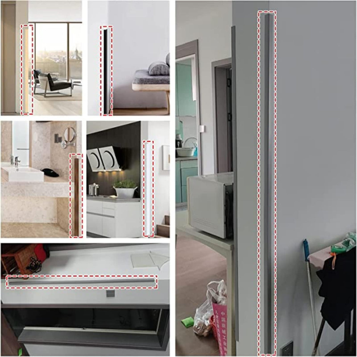 5 10 15 20 30 Pcs Corner Wall Guards & Edge Protectors 8FT, Paintable Drywalls Corner Bumper/ Self Adhesive Wall Edging Trim Strips To Home Office Protect Walls, Dog Chewing Damage(White 25 PCS)