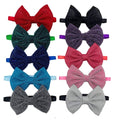 50/100pcs Dog Bow Tie Bling Neckties Supplies Small Middle Large Bowties Adjustable Collar Pet Products Accessories