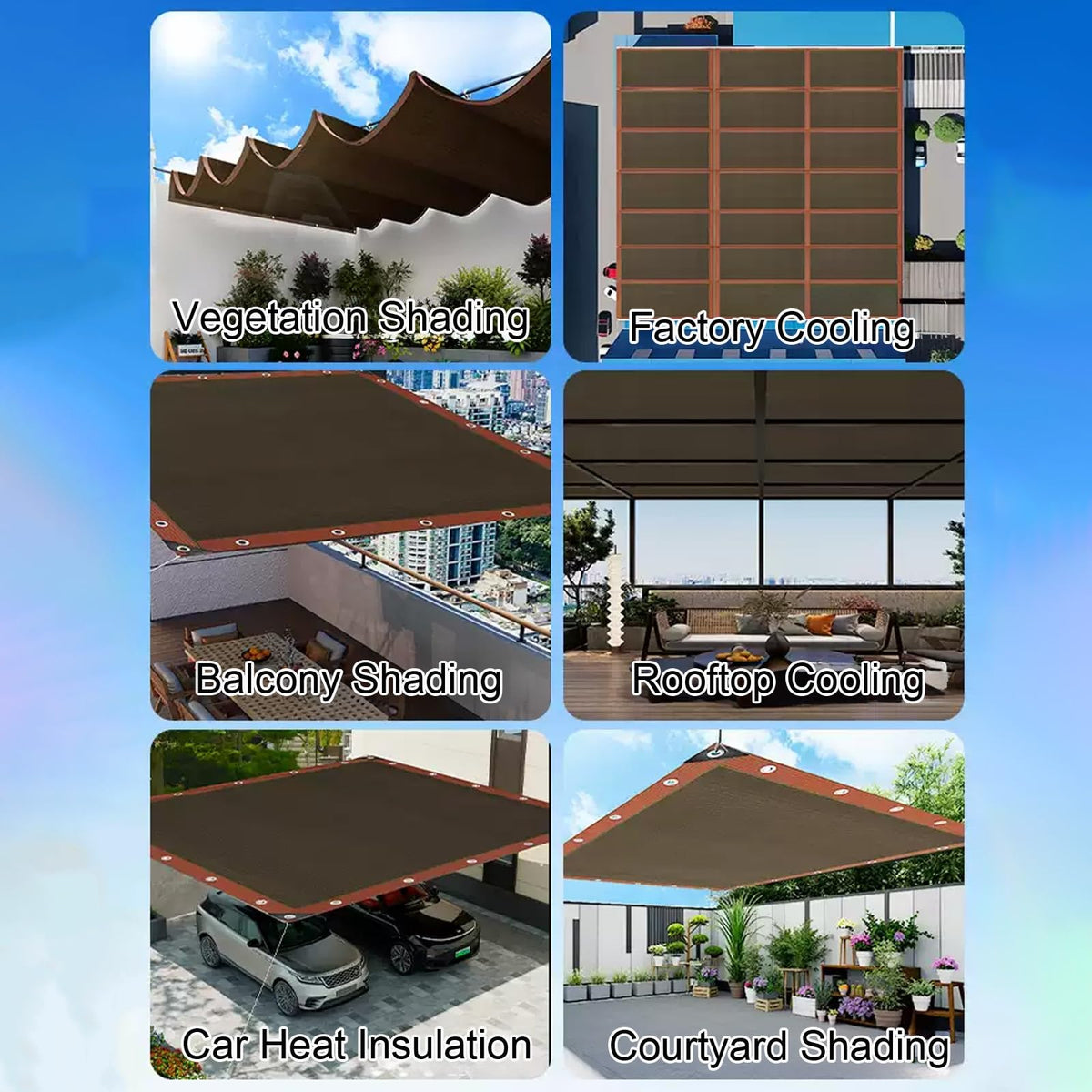 90% Garden Shade Cloth, Shading Netting with Grommets