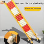 Adjustable 13ft Retractable Metal Barrier with Wheels - Portable Traffic Control Safety Gate for Events, Outdoor Use & Crowd Management Solutions