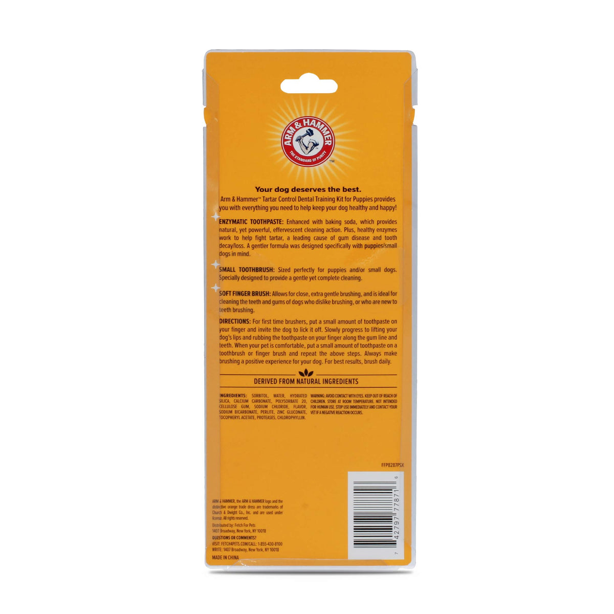 Arm & Hammer, Dog Toothbrush, Dog Toothpaste, Puppy Dental Kit, 60 Pack