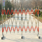 Adjustable Retractable Pet Safety Guardrail - Durable Stainless Steel Traffic Barrier for Garages, Schools, Shopping Malls, Outdoor Use - Secure Your Pets & Enhance Safety