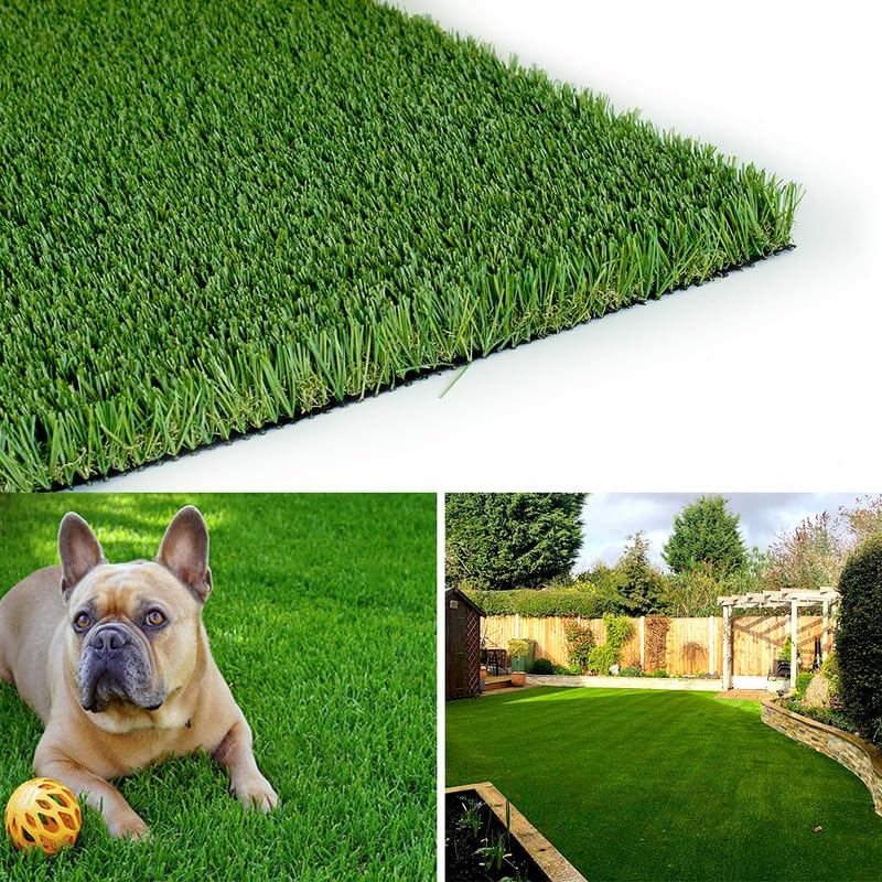 ALTRUISTIC High Density Artificial Grass Turf 5FTX68FT,PU Backing 38mm Pile Height Thick Realistic Synthetic Grass,4-Tone/Soft Indoor Outdoor Fake Faux Grass Rug Mat Lawn Garden Patio Landscape Dog